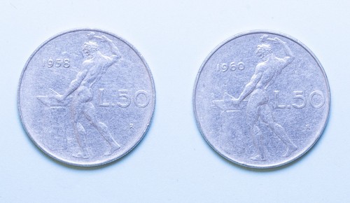 Repubblica italiana coppia - italiana, 50