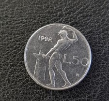 Moneta Rara Mini 50 Lire Del