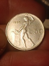 Rara 50 lire 1958 Repubblica