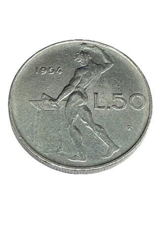 Lire italia 1954 - 50,