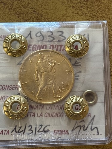 Moneta oro regno italia - oro, d'italia