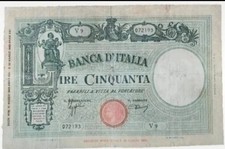 Rara Banconota 50 Lire