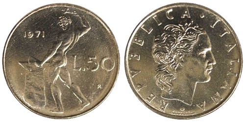 Italia repubblica lire 1971 - italia,