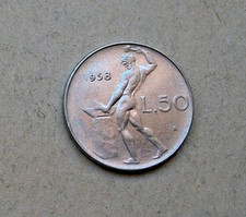 1958 50 LIRE VULCANO