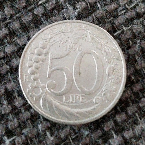 Monete lire repubblica - monete, 50