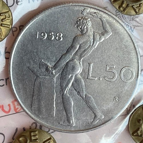 Repubblica italiana lire - repubblica, 50