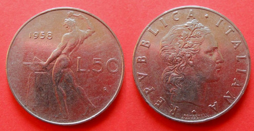 Lire 1958 vulcano - 50,