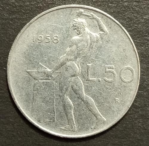 Lire vulcano 1958 - r, rara