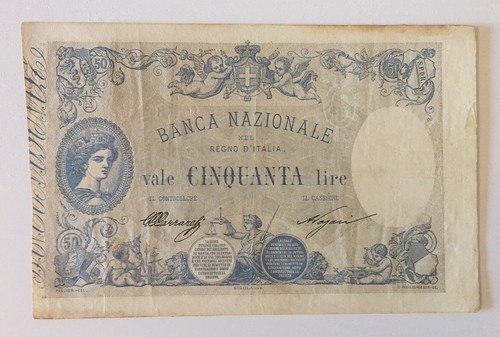 Banconota lire 01 - banconota, 50