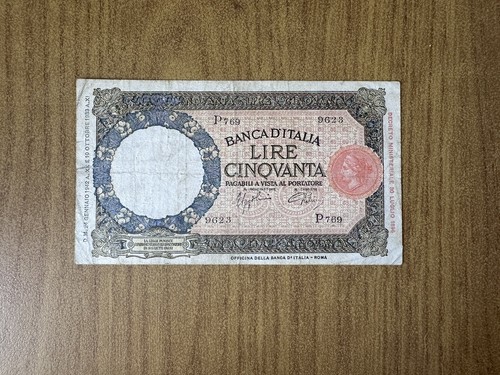 Banconota lire lupetta - banconota, 50