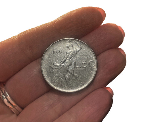 Rara micro moneta lire - micro, 50