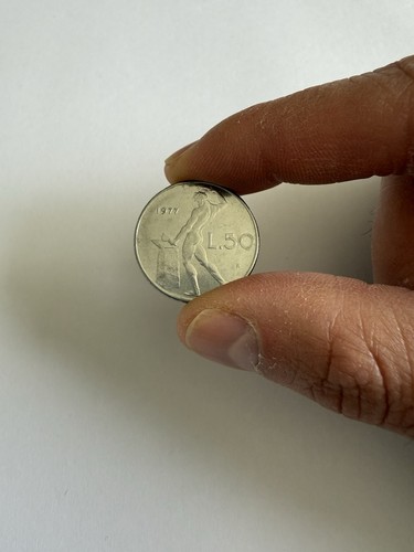 Moneta rara 50lire anno - moneta, da