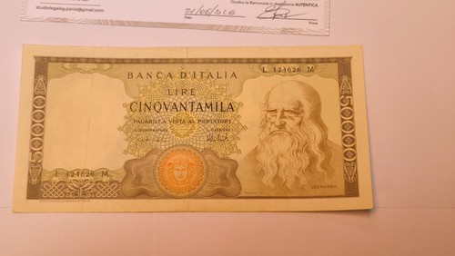 000 lire leonardo - 50.000,