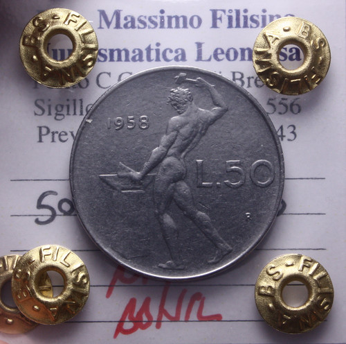 Italia repubblica 50 lire - italia,