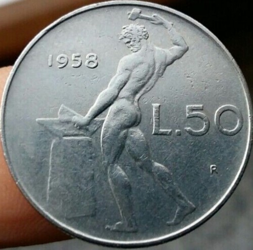 Raro lire 1958 repubblica - 50,