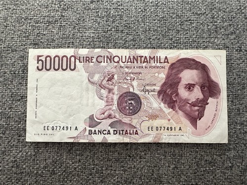 000 lire bernini primo tipo - 50.000,