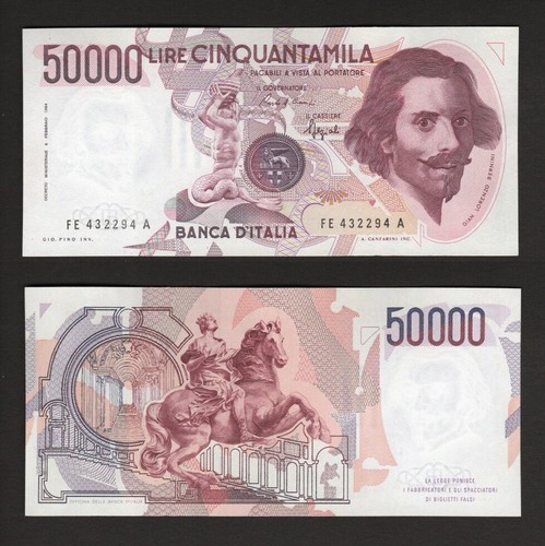 Lire 000 bernini tipo - 50.000,
