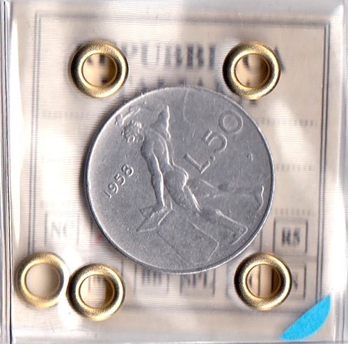 Italia lire vulcano 1958 - lire, 50