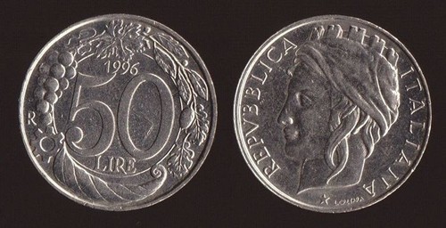 Italia repubblica lire 1996 - italia, 50