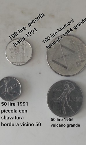 Monete lire italiane - monete,