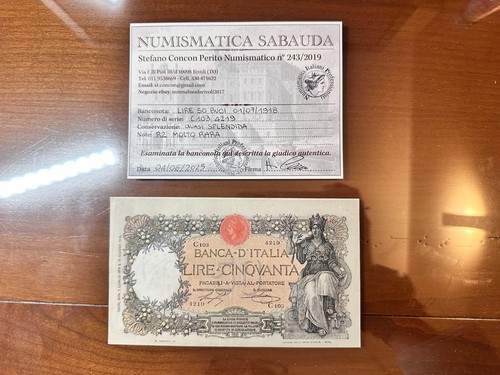 Banconota regno italia lire - banconota,
