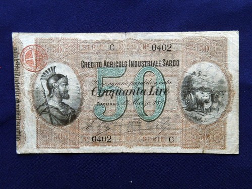 1874 italy rara banconta - rara,